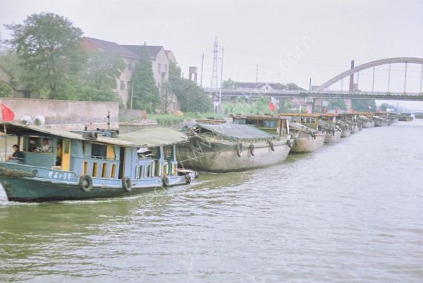 Train of Barges, The Grand Canal, Wuxi to Suzhou